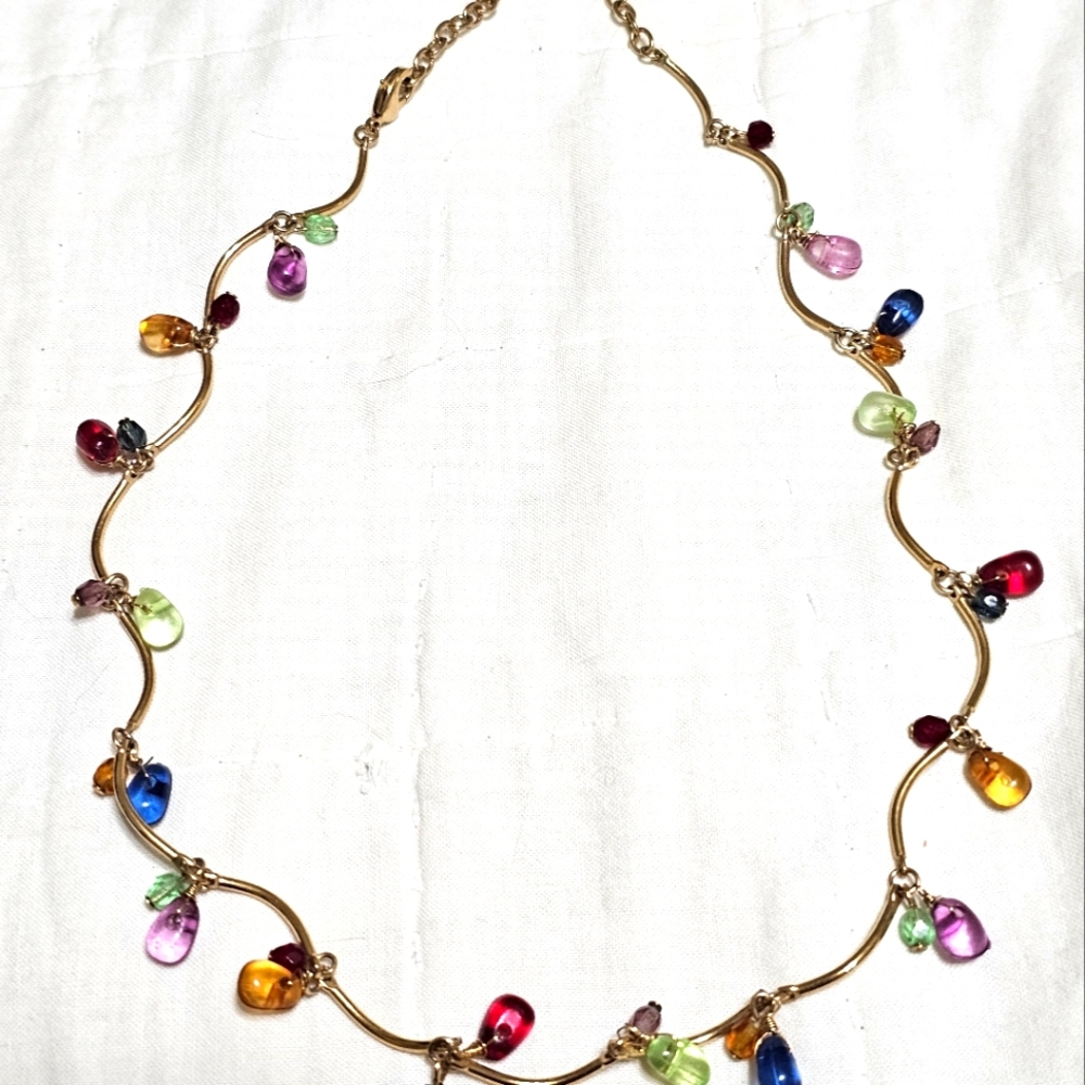 SET! GF Gemstone Vine Bracelet and Necklace